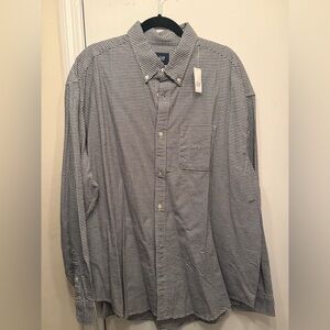 Gap The Big Shirt classic Oxford Black and White Checkered Men's Shirt